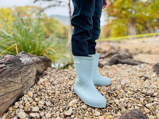 Grey Puddle Rainboots