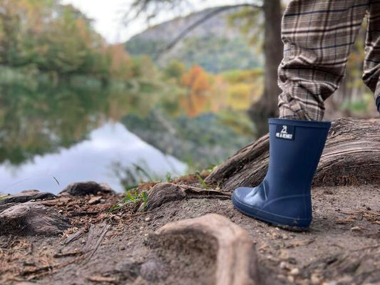 Navy Puddle Rainboots