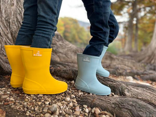 Yellow Puddle Rainboots