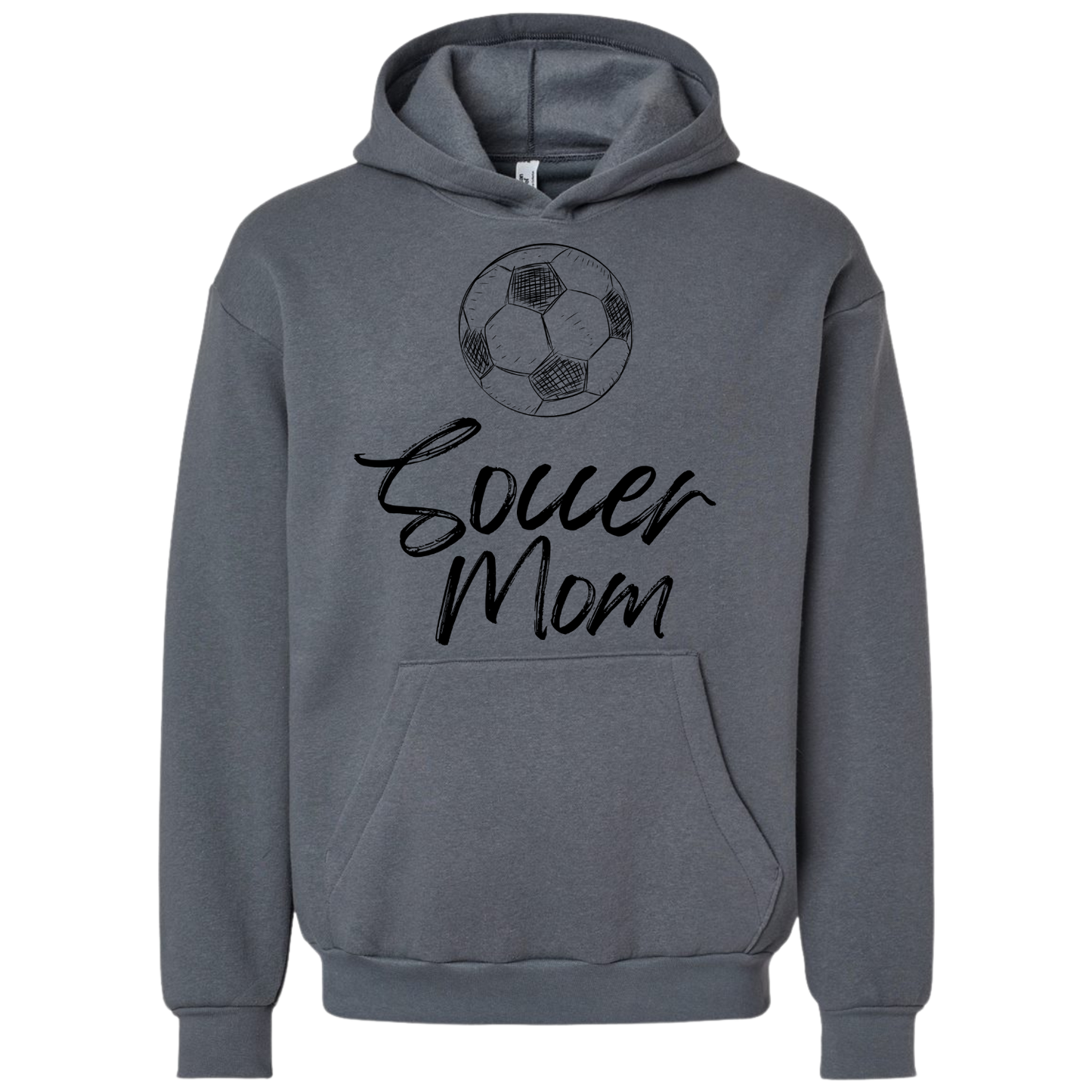 Black Soccer Mom Hoodie