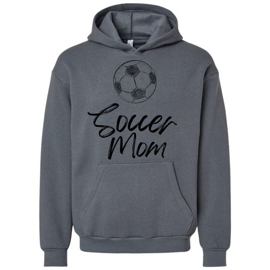 Black Soccer Mom Hoodie