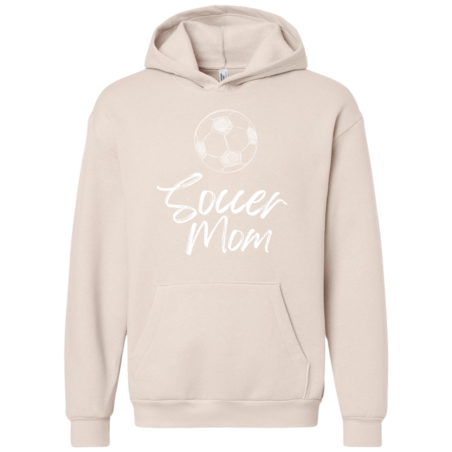 White Soccer Mom Hoodie