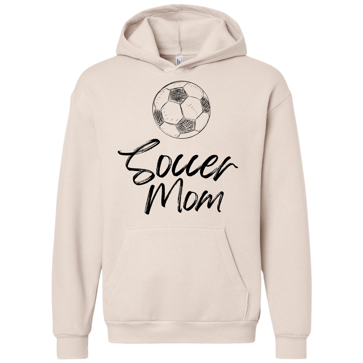 Black Soccer Mom Hoodie