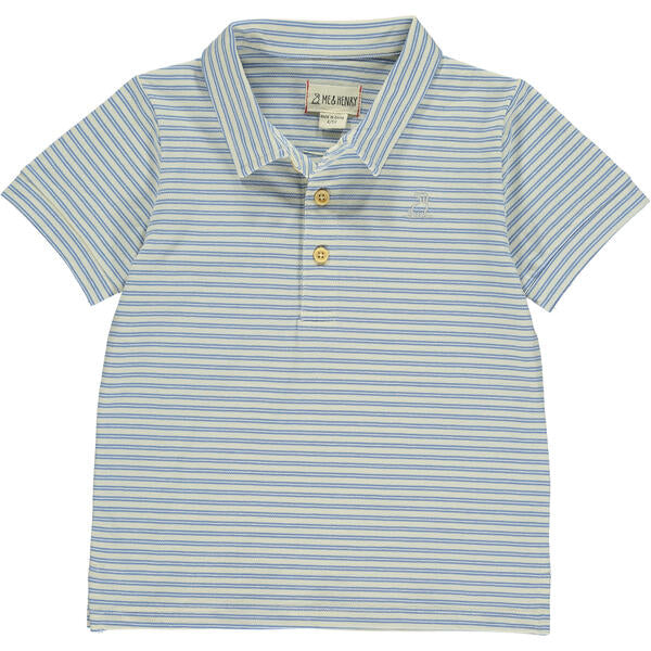 Starboard Stripe Polo - Blue/Cream