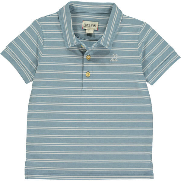 Starboard Stripe Polo - Blue/White