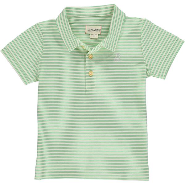 Starboard Stripe Polo - Cream/Green