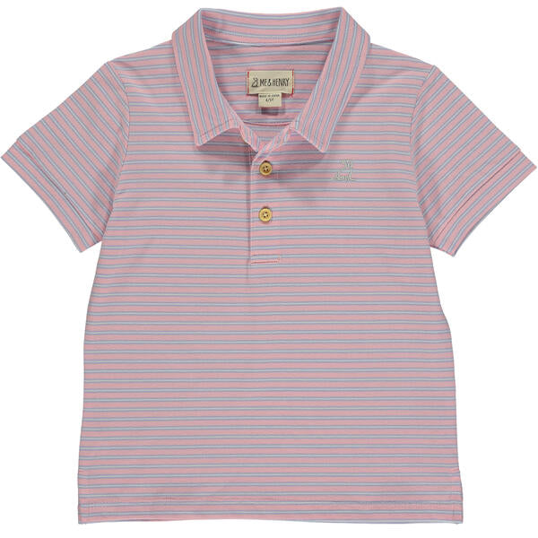 Starboard Stripe Polo - Pink/Lilac