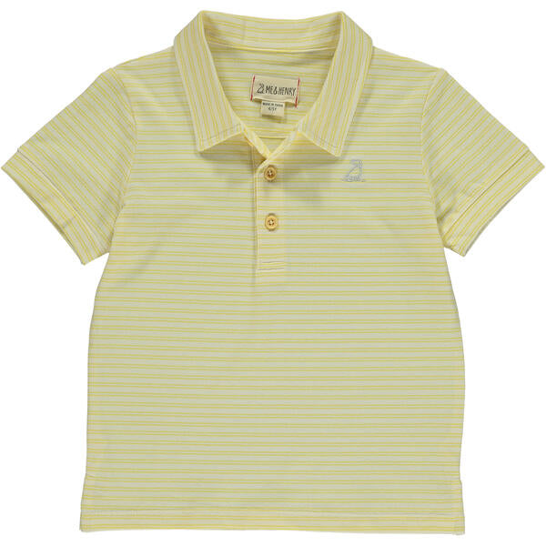 Starboard Stripe Polo - Yellow/Cream