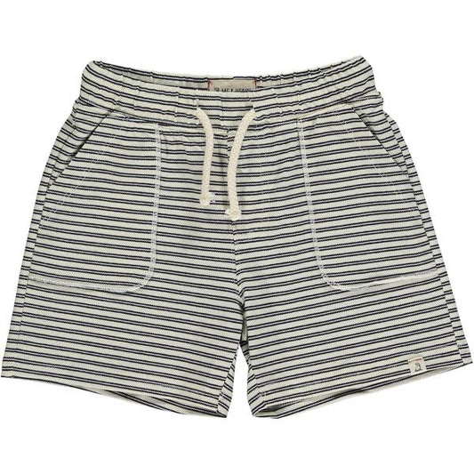 Timothy Pique Shorts - Black/Cream