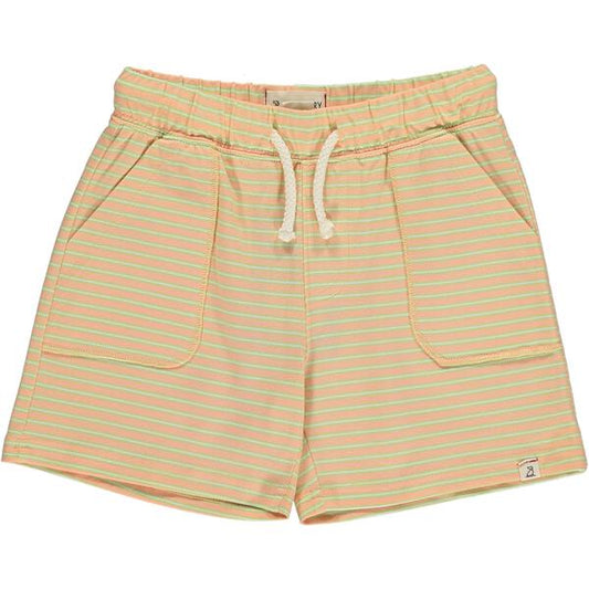 Timothy Pique Shorts - Peach/Green