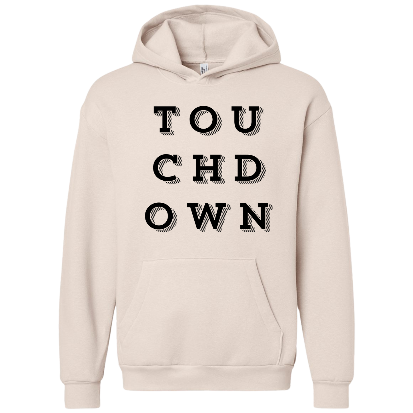 Black Touchdown Hoodie