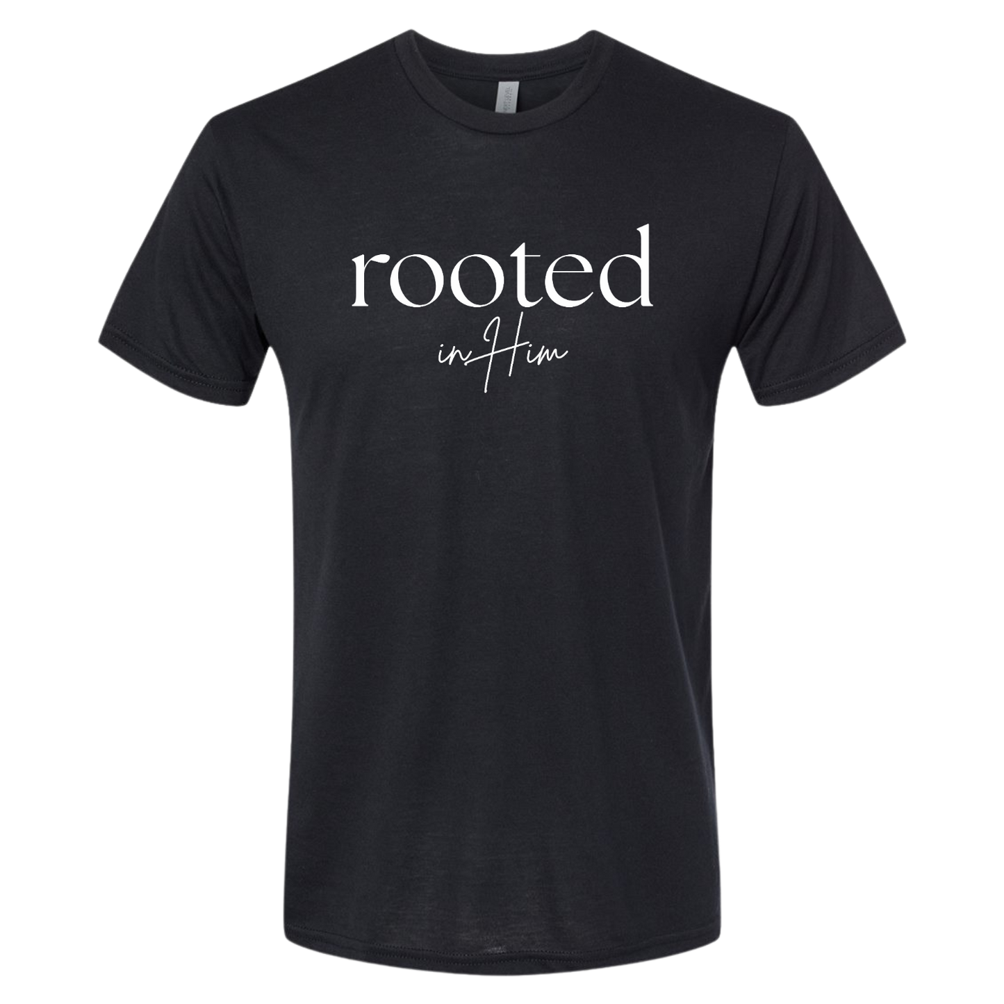 Fitted Traditional Rooted in Him Tee