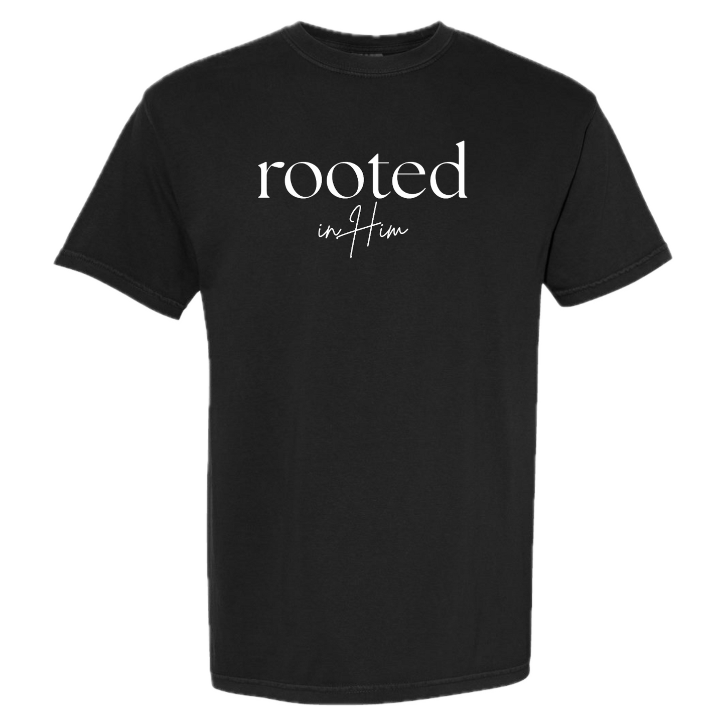 Relaxed Traditional Rooted in Him Tee