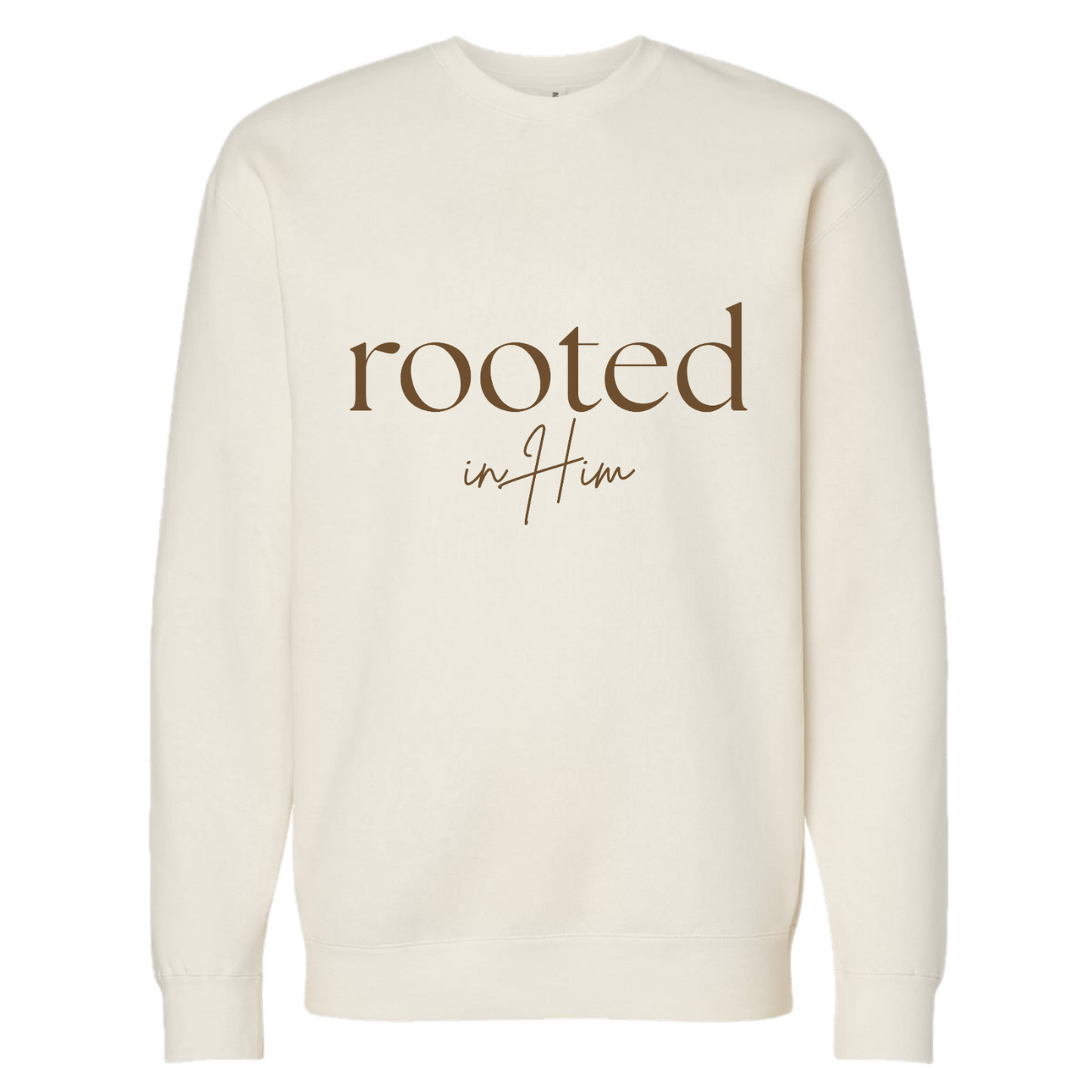 Traditional Rooted in Him Crewneck