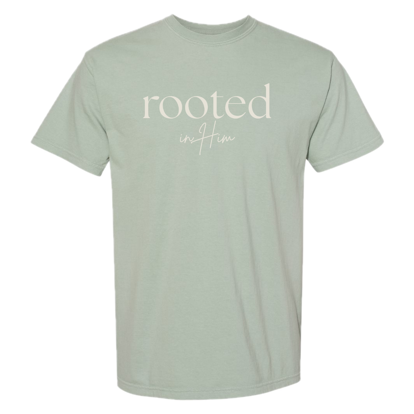 Relaxed Traditional Rooted in Him Tee