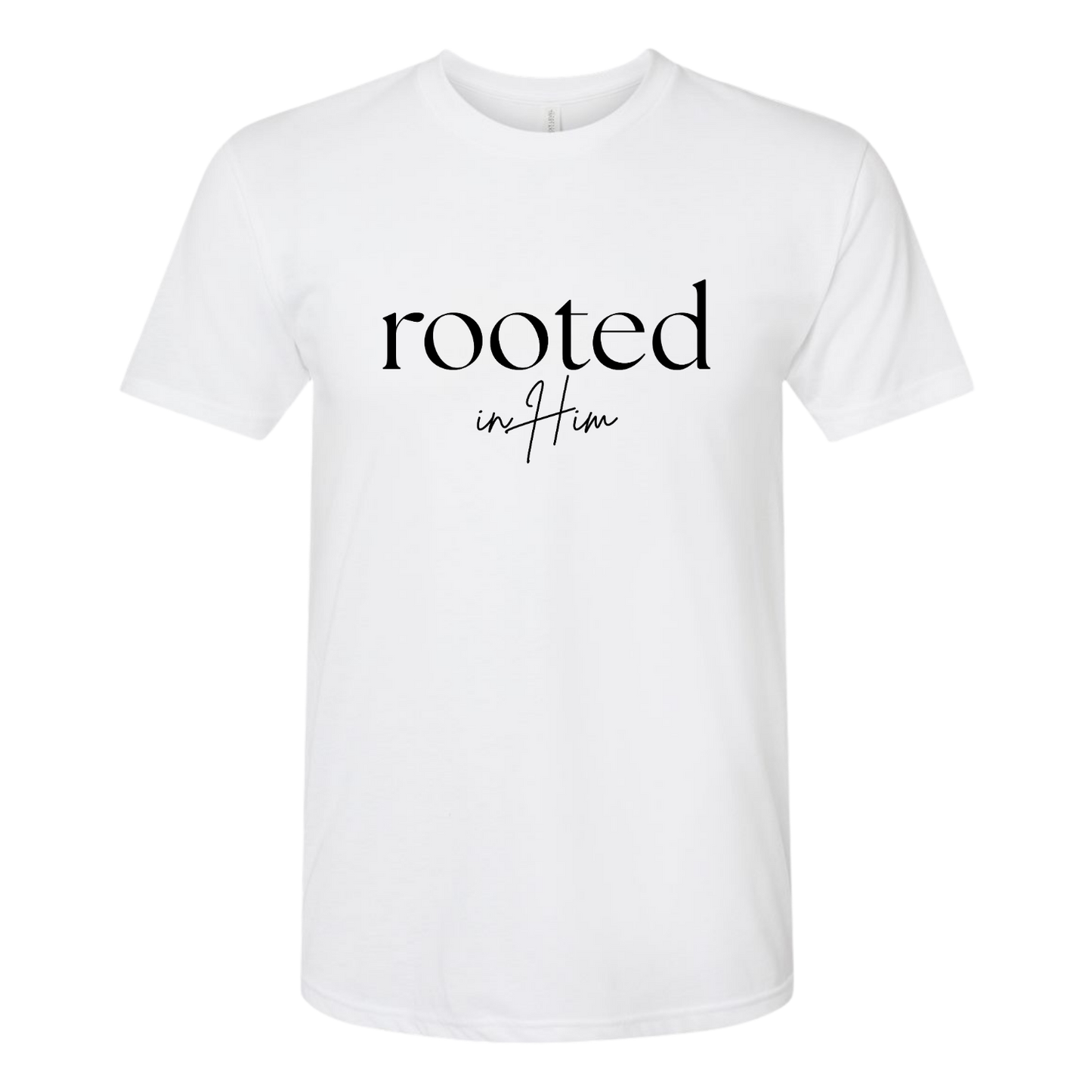 Fitted Traditional Rooted in Him Tee