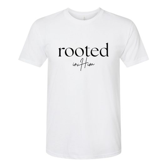 Fitted Traditional Rooted in Him Tee