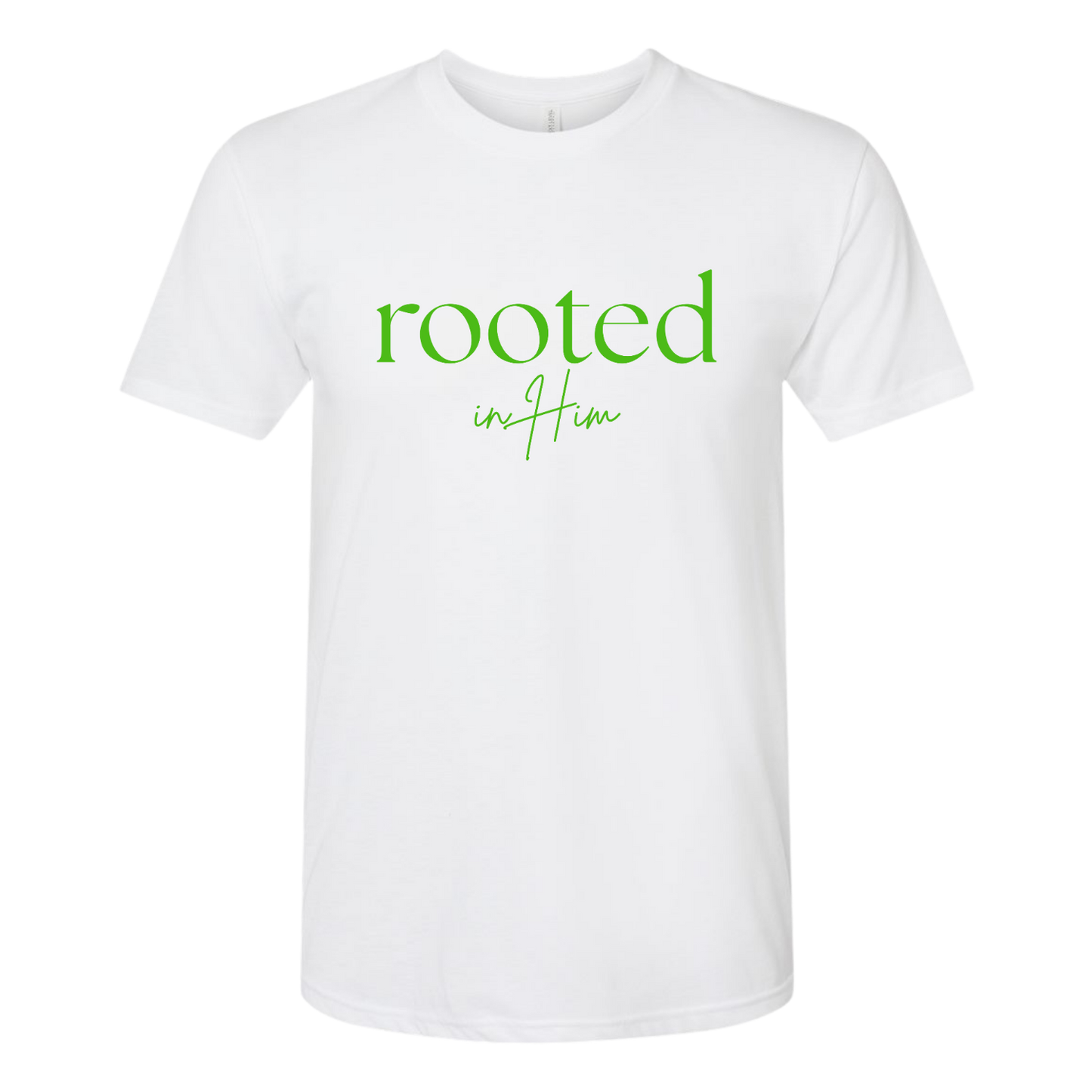 Fitted Traditional Rooted in Him Tee