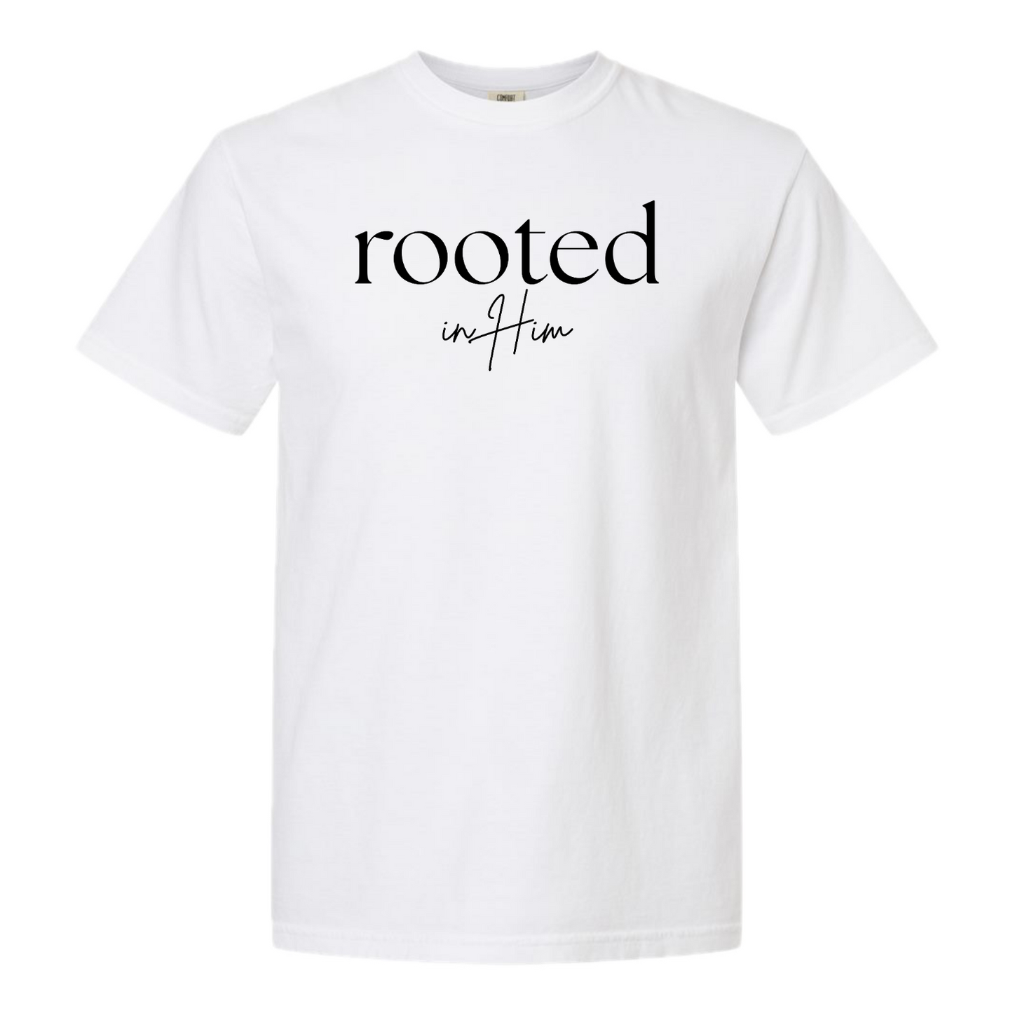 Relaxed Traditional Rooted in Him Tee