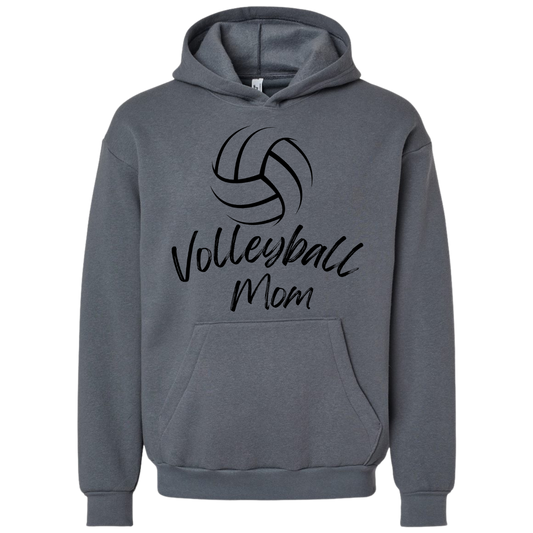 Black Volleyball Mom Hoodie