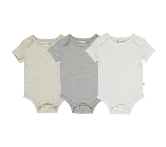 Walty Onesies Triple Pack - Pale Solids