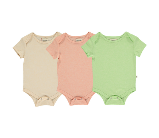 Walty Onesies Triple Pack - Pastel Solids